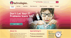 Desktop Screenshot of itechnologiesinc.com